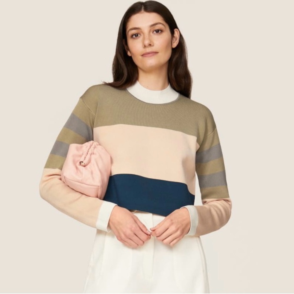 Colorblock Club Monaco Women's Sweater